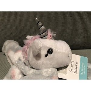 Hudson Baby UNICORN Lovey SECURITY BLANKET Stars PINK NWT Baby GIRL shower gift